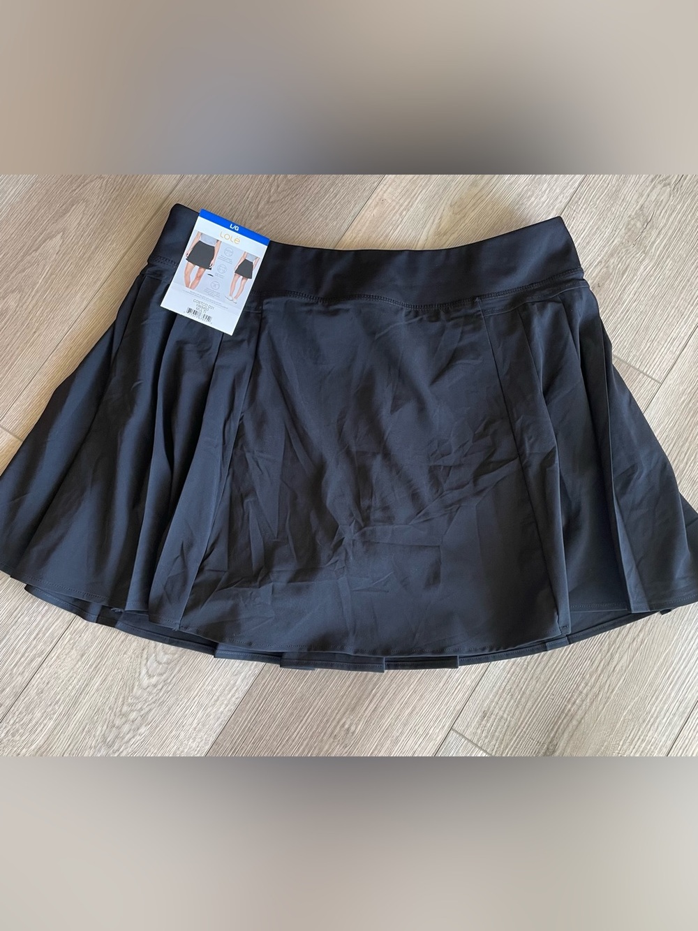 BNWT Lole Pleated Skort in Black Size L